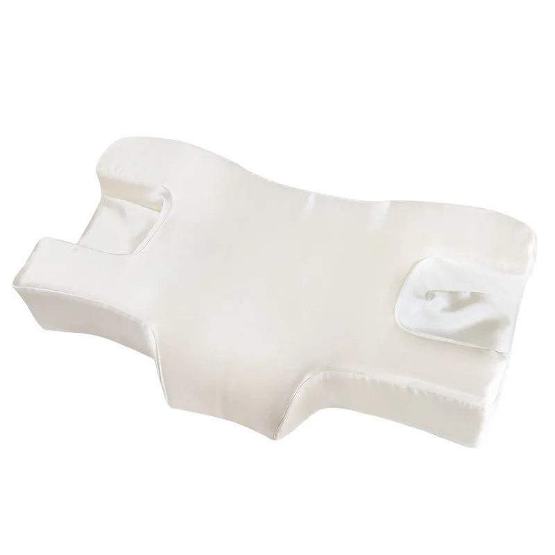 Anti-Wrinkle Memory Foam Side Sleeping Pillow for Face,Beauty Pillow for Side Sleepers, Contour Cervical Support,Pressure Relief