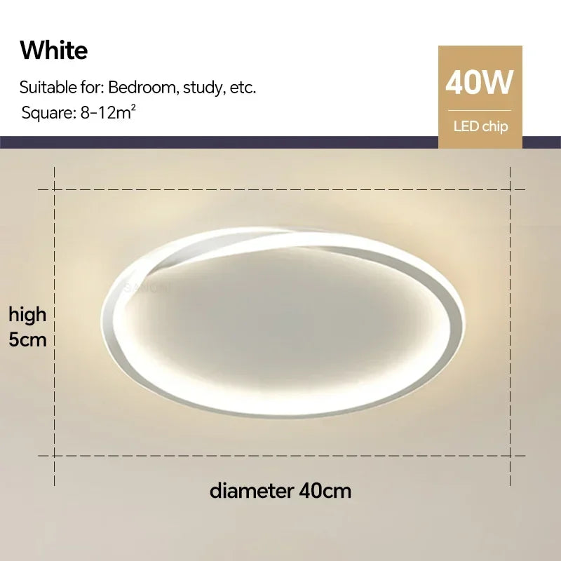 Modern LED Ceiling Lamp for Bedroom Living Dining Room Study Children's Room Chandelier Home Decoration Lighting Fixture Luster