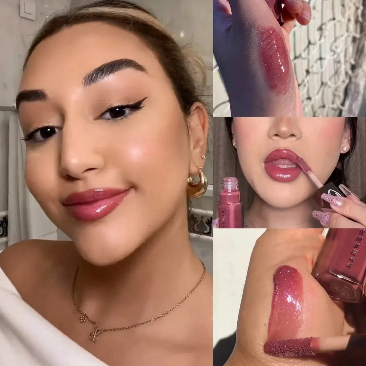 Fashion Fenty Beauty Contour Stick Concealer Facial Matte 3D Diamond Highlight Non Fading Water Gloss Lip Glaze Gloss Cosmetics