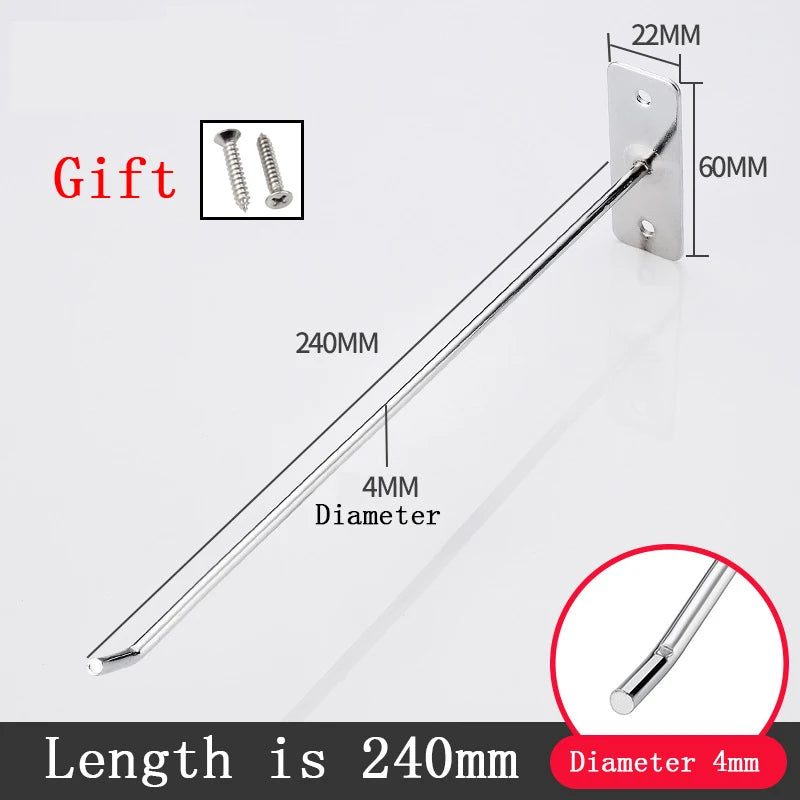 Wall Hook Nail Wall Display Lewelry Hook Mobile Phone Accessories Single Line Hook Steel Hardware Tool Hammer Pliers Wall Mount