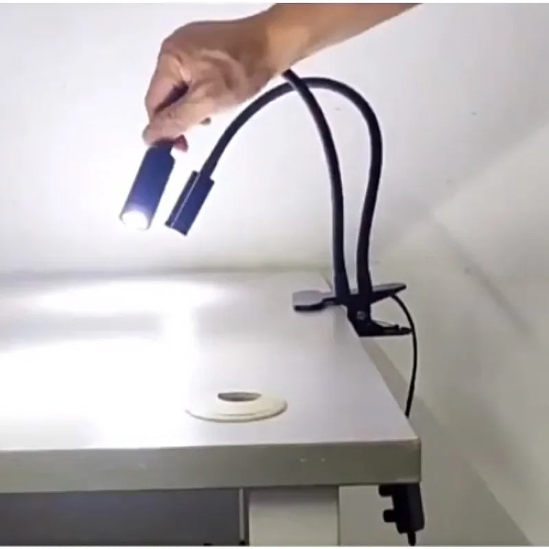 Gooseneck Lamp Microscope LED Light Universal Clamp Light Source Spotlight Cell Phone Electronic Repair Lighting Welding LED