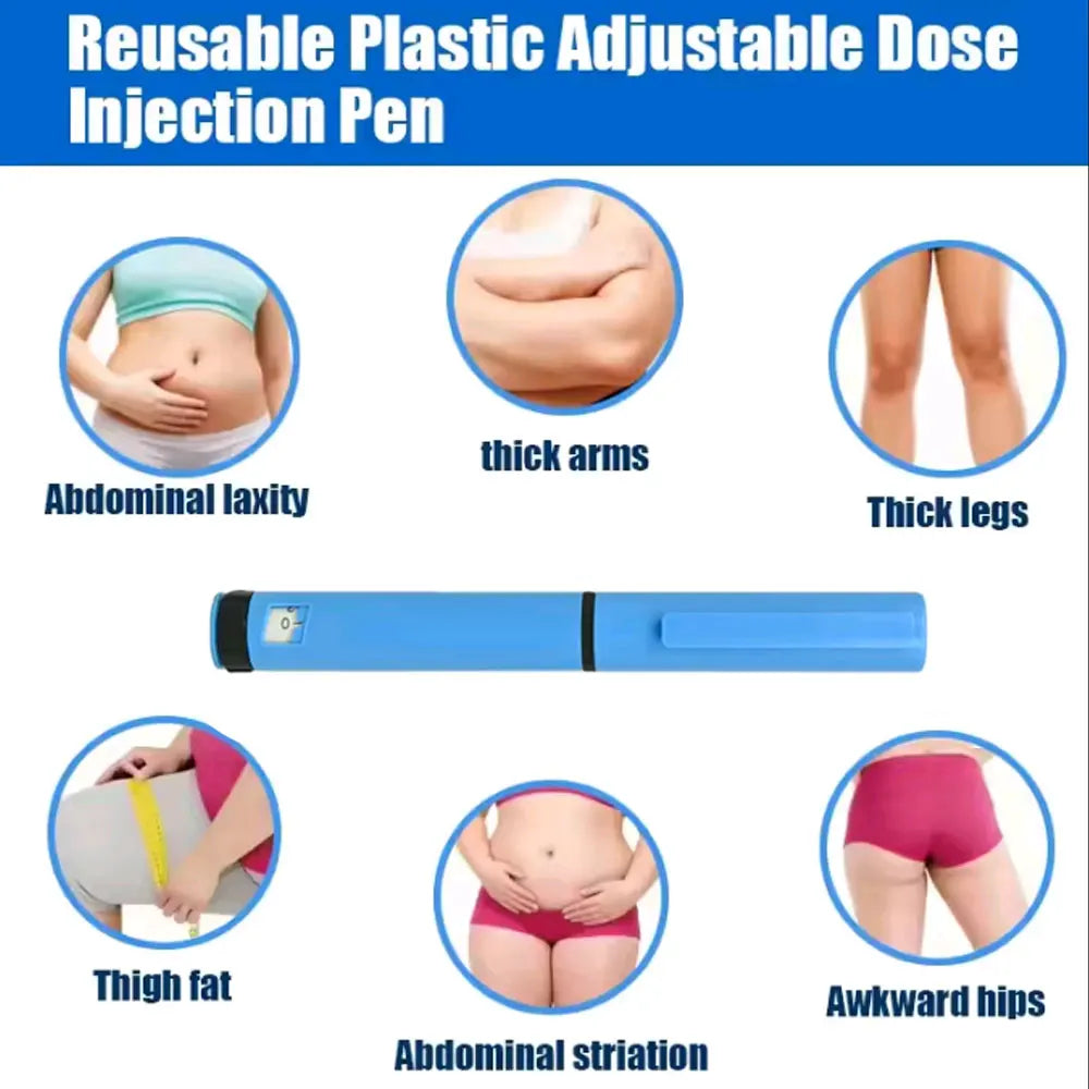 Reusable 3ml Injection Pen Set With Portable Case 10 Needle 10 3ml Cartridge for Weight Loss Medical Aesthetic Beauty Universal