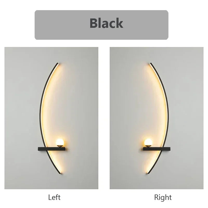 Smart LED Wall Lamp 55/105CM Remote Control Left Right Lighting Bedside Wall Sconces Bedroom Living Room Home Led Lights Lustre