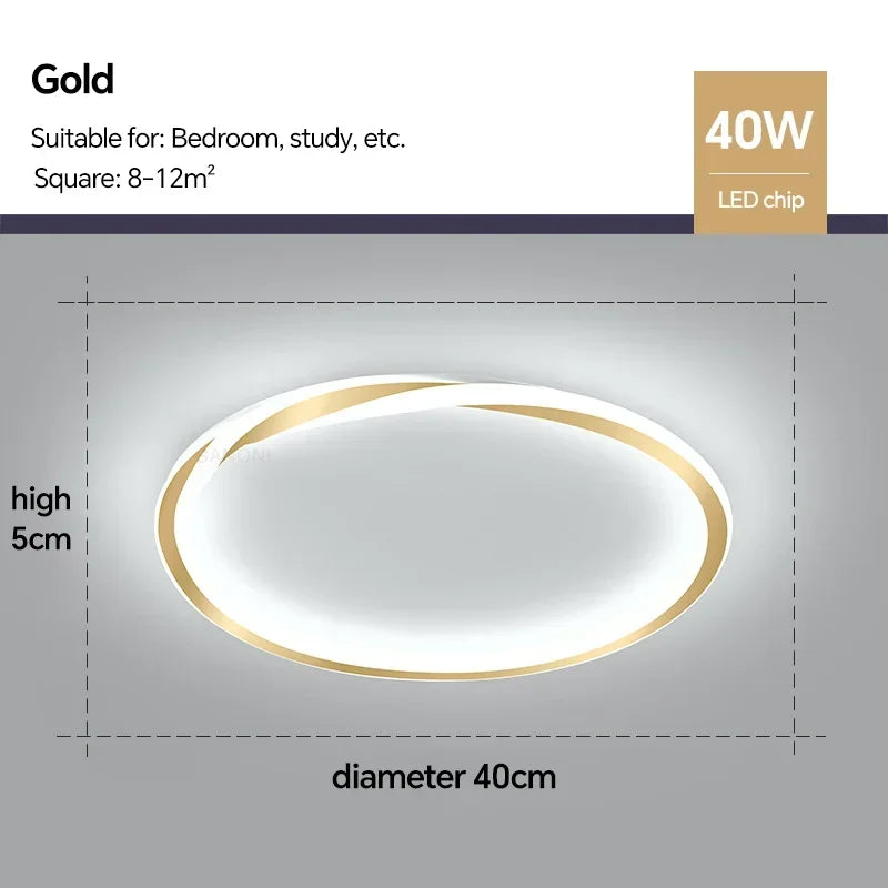 Modern LED Ceiling Lamp for Bedroom Living Dining Room Study Children's Room Chandelier Home Decoration Lighting Fixture Luster