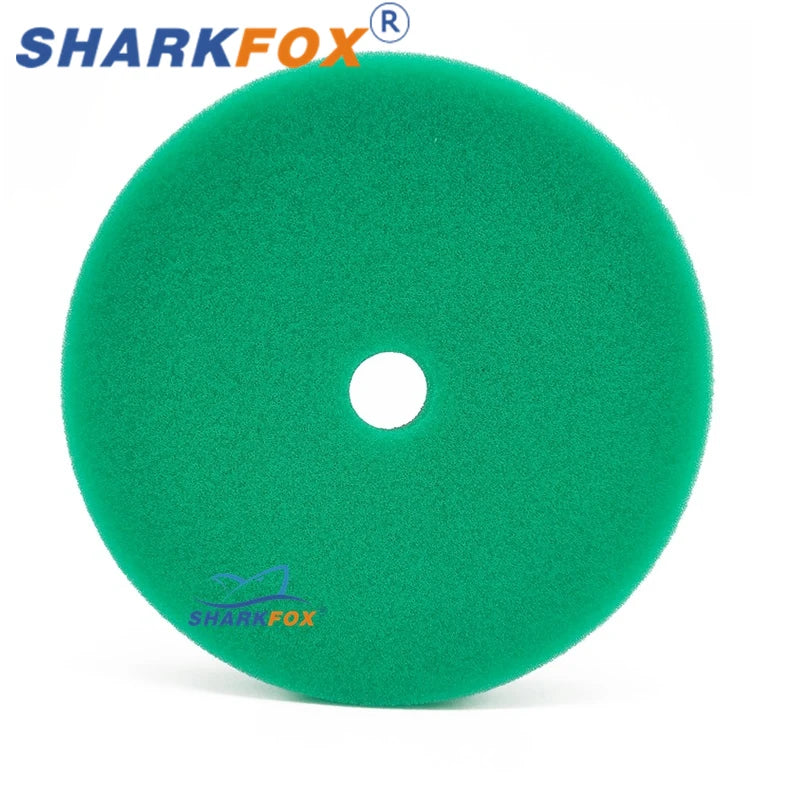Sharkfox 5inch Polishing Pads Buffing Sponge Pad Polish Disc Smooth Foam Pads DA/RO Polisher Buffer Use for Car Beauty Auto Care