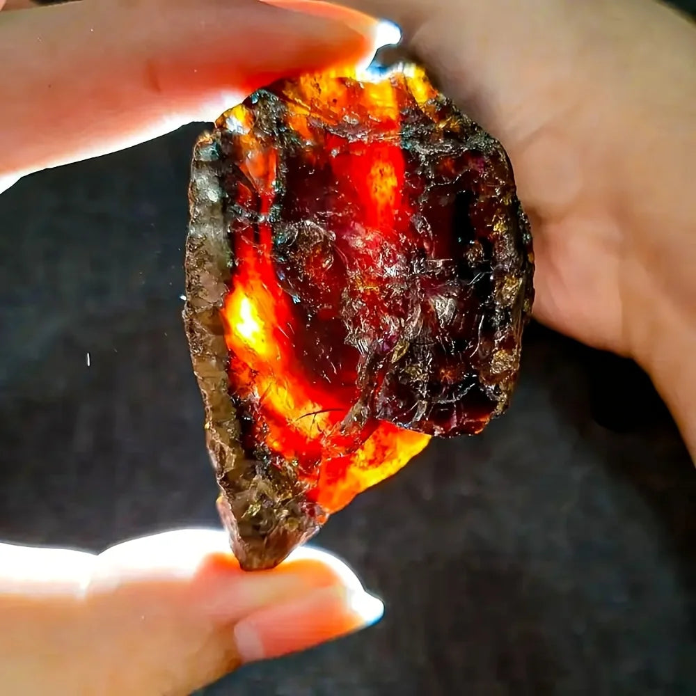 1 piece of unpolished natural amber | Collector's grade rough stone, the perfect gift for Christmas, home décor, and collectors