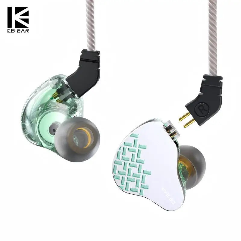 KBEAR Rosefinch IEM Earbuds Anti-burst Sound Design HiFi Earphones Monitoring Headphone Optional 1.2m/2m Extension Cable Headset