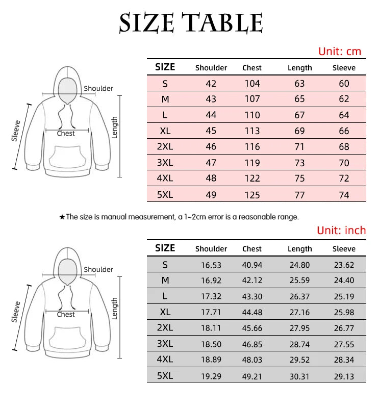 Men's Hoodie Bad Girl Tattoo Sexy Beauty Pattern 3D Printed Top 2024 Autumn New Fashion Casual Hip Hop Neutral Hoodie