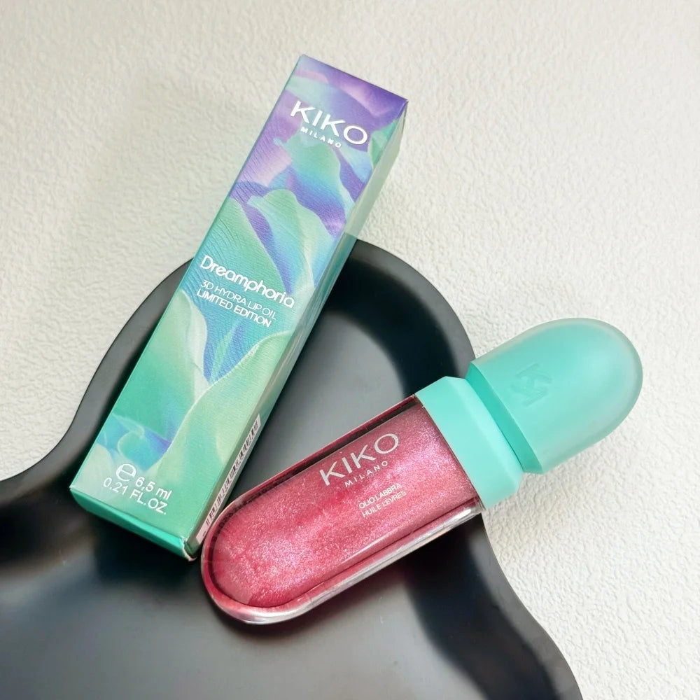 KIKO Milano Long Lasting Oil Control Weightless Wet Dry Powder 3D Hydra Glossy Shine Lip Gloss KIKO Eyeshadow Beauty Makeup Gift