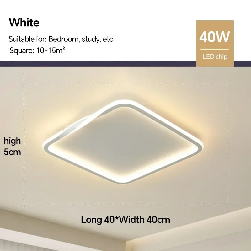 Modern LED Ceiling Lamp for Bedroom Living Dining Room Study Children's Room Chandelier Home Decoration Lighting Fixture Luster