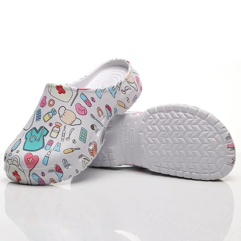 Non-slip Nurse Clogs Hospital Doctor Surgical Slippers Women EVA Medical Shoes Dental Nursing Clogs SPA Beauty Salon Shoes Y07