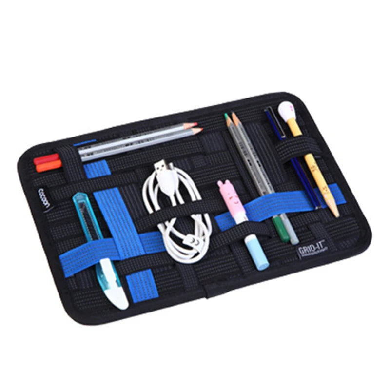 Travel Carrying Elastic Organizer Plate Electronics Accessories Organizer Plate Portable Phone Accessories Storage