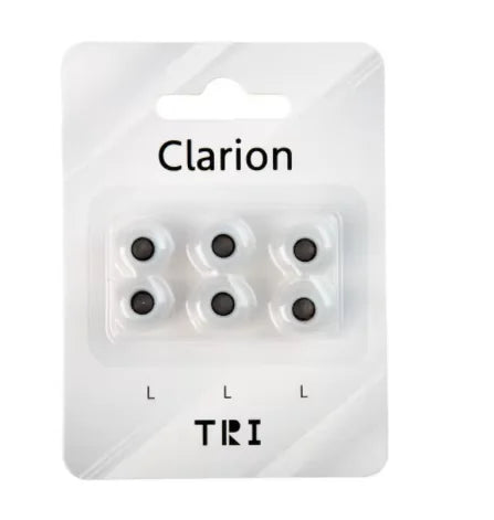 TRI Clarion Silicone-Earphone Eartips 3 Pairs for S/M/L Size Headphone Accessory Wired Headset Earbuds KBEAR HBB KAI I3 Pro IEMS