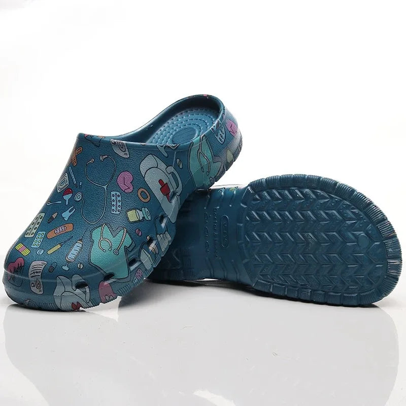 Non-slip Nurse Clogs Hospital Doctor Surgical Slippers Women EVA Medical Shoes Dental Nursing Clogs SPA Beauty Salon Shoes Y07