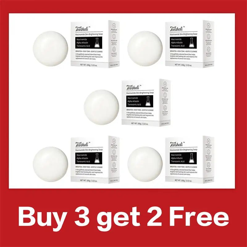 Niacinamide Brightening Soap Plant Formula Facial Cleansing Moisturizing Skin Care Gentle Exfoliating Daily Use Smooth Beauty