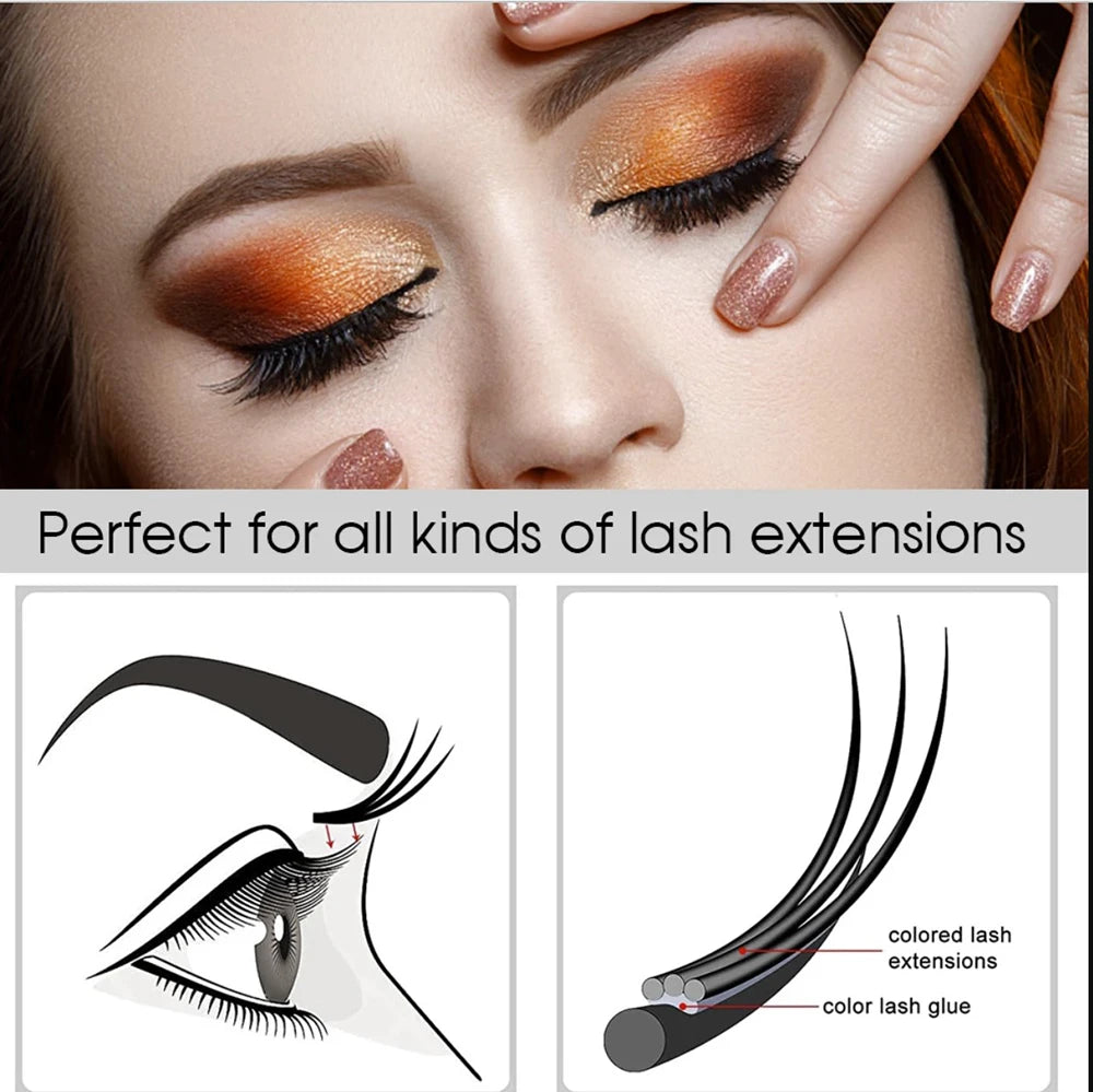 10 Bottles Original IB Hyper Bond Glue I Beauty 0.5s Dry Eyelash Extension Fast Drying Cyan Cap 5ml Korea Made Salon Use New Dat