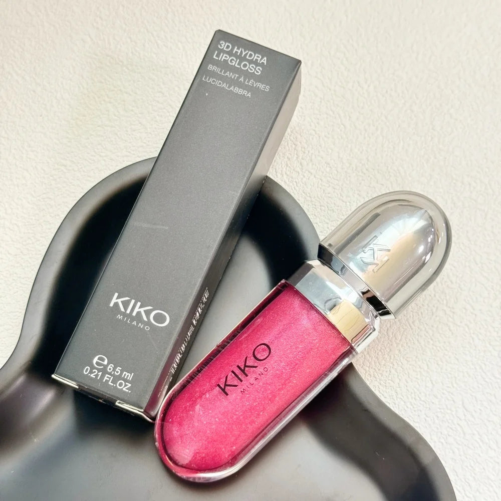 KIKO Milano Long Lasting Oil Control Weightless Wet Dry Powder 3D Hydra Glossy Shine Lip Gloss KIKO Eyeshadow Beauty Makeup Gift