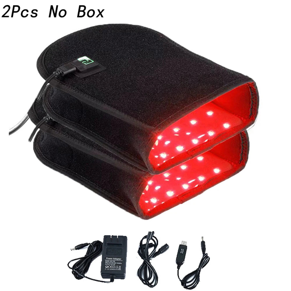 LED Red Light Glove 660nm & 850nm Infrared Light Therapy for Wrist Fingers Hand Arthritis Beauty Fatigue Relief USB Plug-in