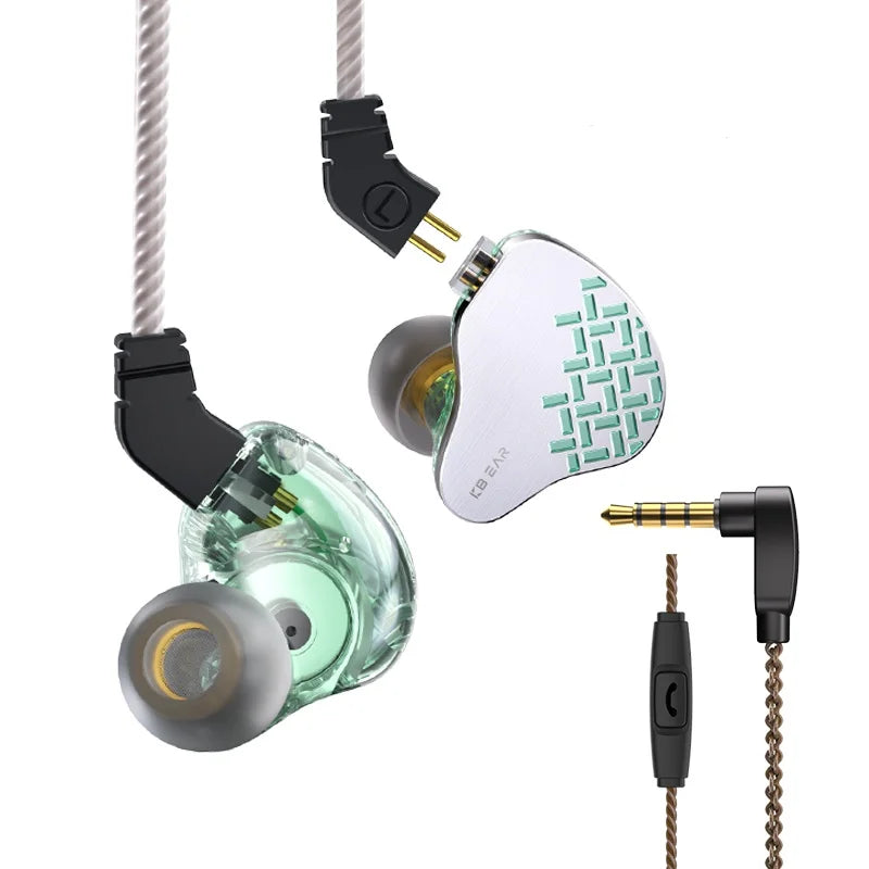 KBEAR Rosefinch IEM Earbuds Anti-burst Sound Design HiFi Earphones Monitoring Headphone Optional 1.2m/2m Extension Cable Headset