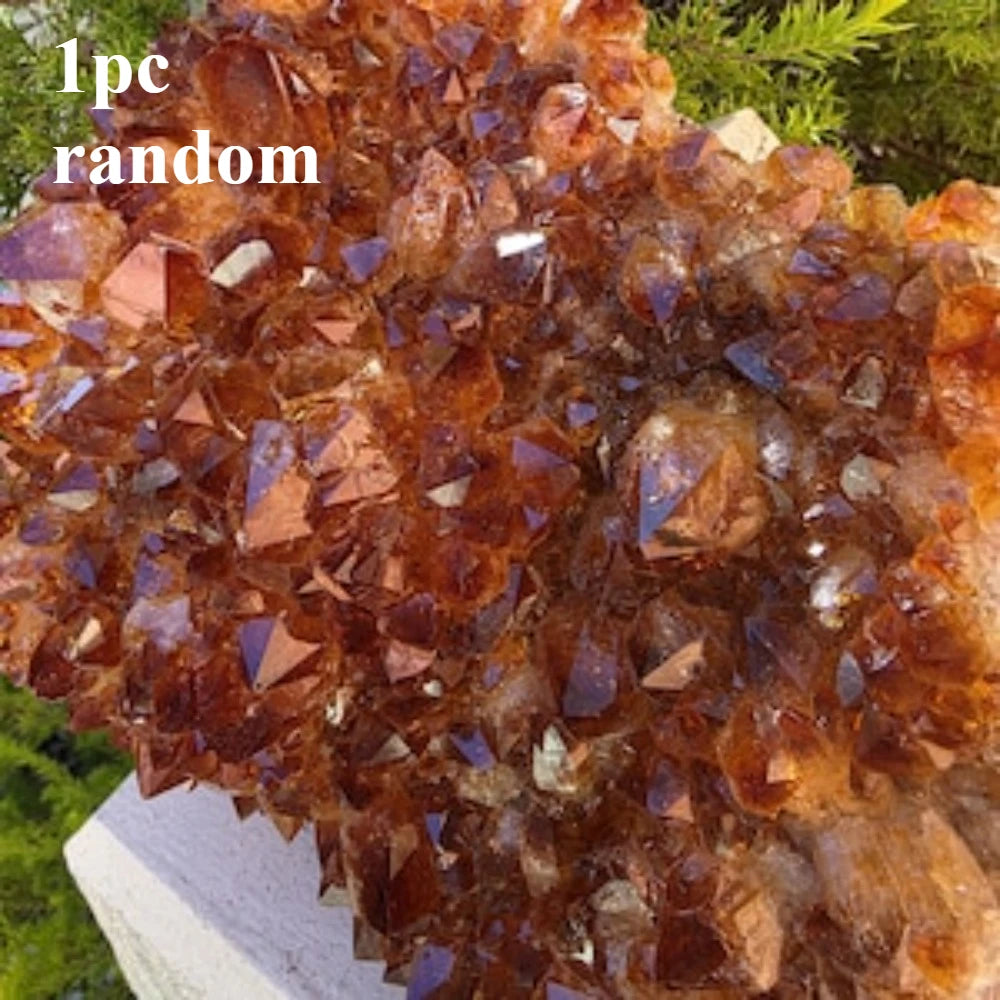 Brazilian Citrine Cluster – Natural Raw Geode, Abundance Crystal Décor. Perfect for jewelry making and home décor projects