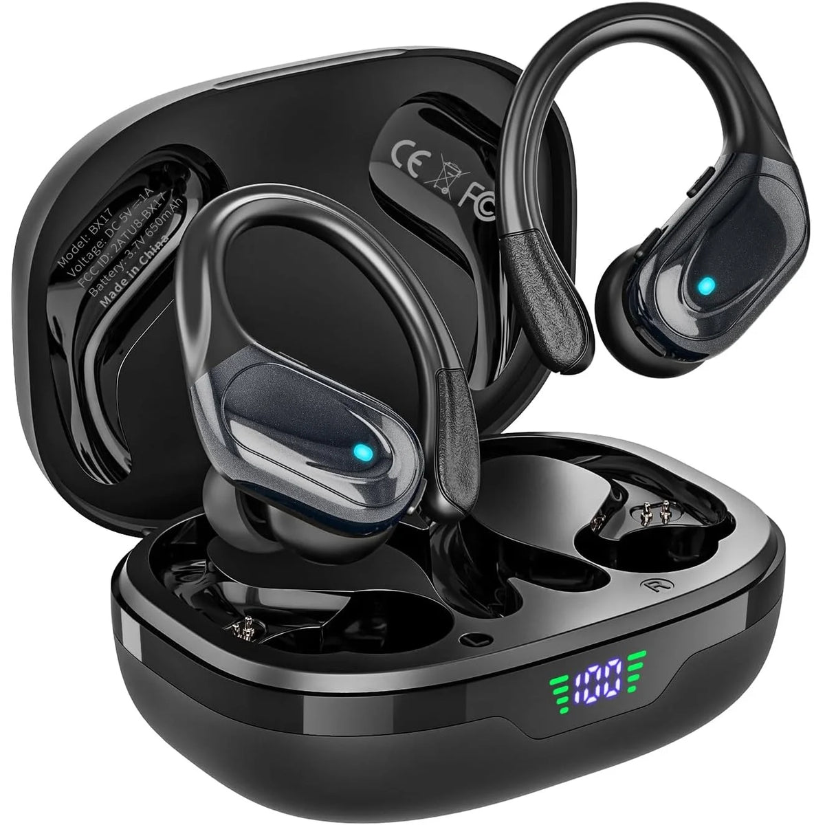 BX17 TWS Wireless Headphones Noise Cancelling Gaming Earphone Bluetooth 6.0 HIFI Sport Earbuds Music Headsets For Android iPhone