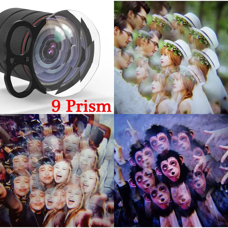 KnightX Prism Lens Filter Special Effects for Camera All Smartphones Mobile Phone Accessories Photography Kaleidoscope