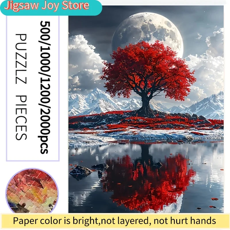 500/1000/1200/2000pcs Fashion Landscape Puzzle | Vibrant Masterpiece, Stylish Home Décor & Stress-Relief Game for Modern Adult