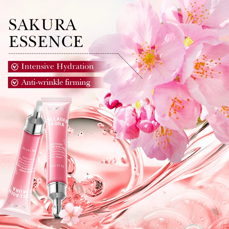 1/3/5/10pcs Sakura Eye Cream Anti Dark Circles Removal Eyes Bags Lifting Firming Moisturizing Eye Creams Beauty Eyes Skin Care