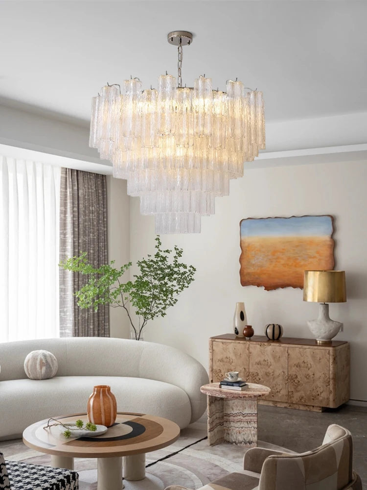 Pink Beauty Glass Art E14 2026 Chandelier Lighting Suspension Luminaire Lampen French Design Hanging Light For Dinning Room