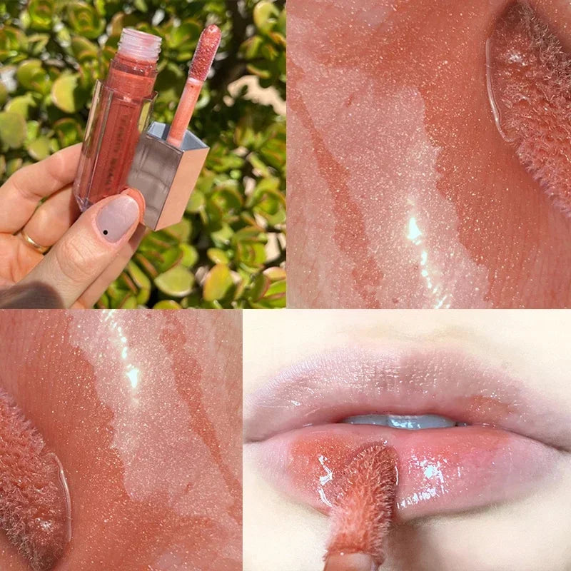 Fenty Beauty Multicolored Lip Gloss Moisturize Plumper Long-acting Lipstick Nude Pink Highlight Powder Contour Stick Makeup Set