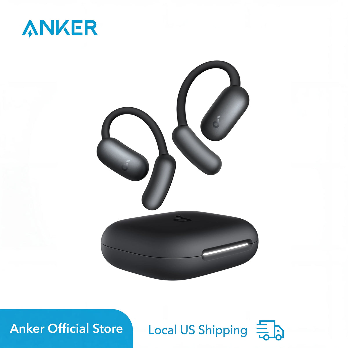 Soundcore AeroFit 2 by Anker Open Ear Earbuds, Open Ear Headphones