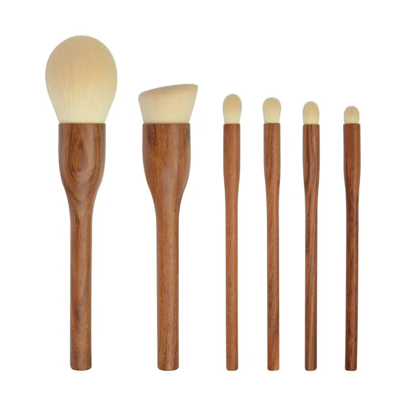 Wood Makeup Brushes Set Cosmetic Powder Blush Foundation Sculpting Eye Shadow Professional Beauty Make Up Brush