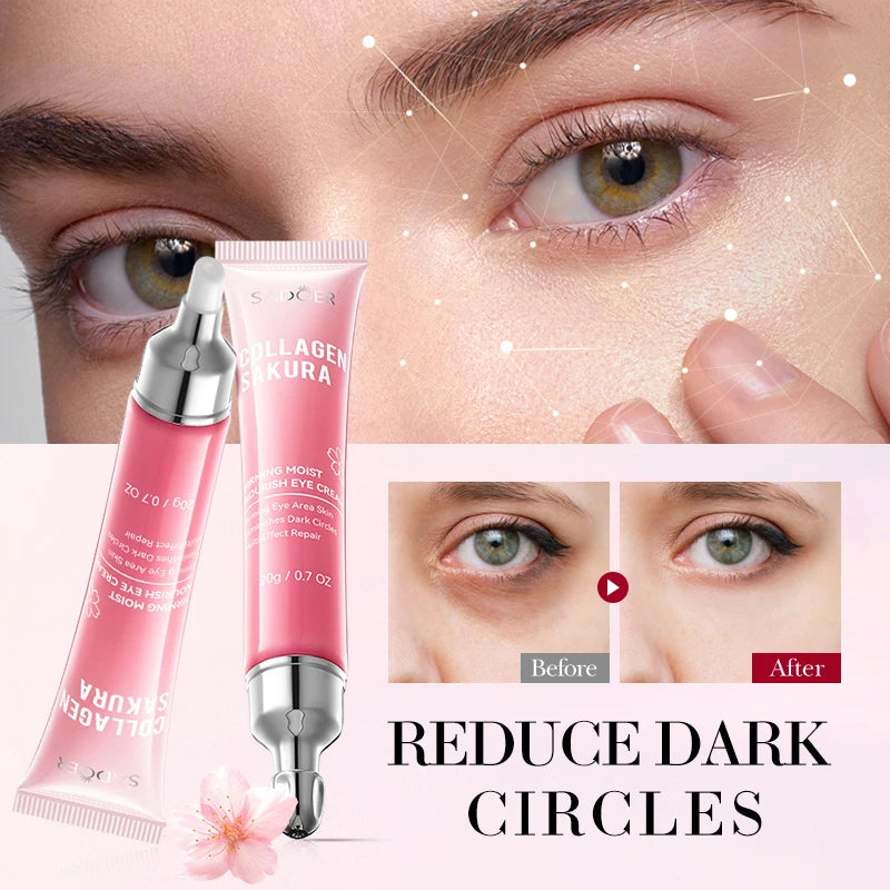 1/3/5/10pcs Sakura Eye Cream Anti Dark Circles Removal Eyes Bags Lifting Firming Moisturizing Eye Creams Beauty Eyes Skin Care