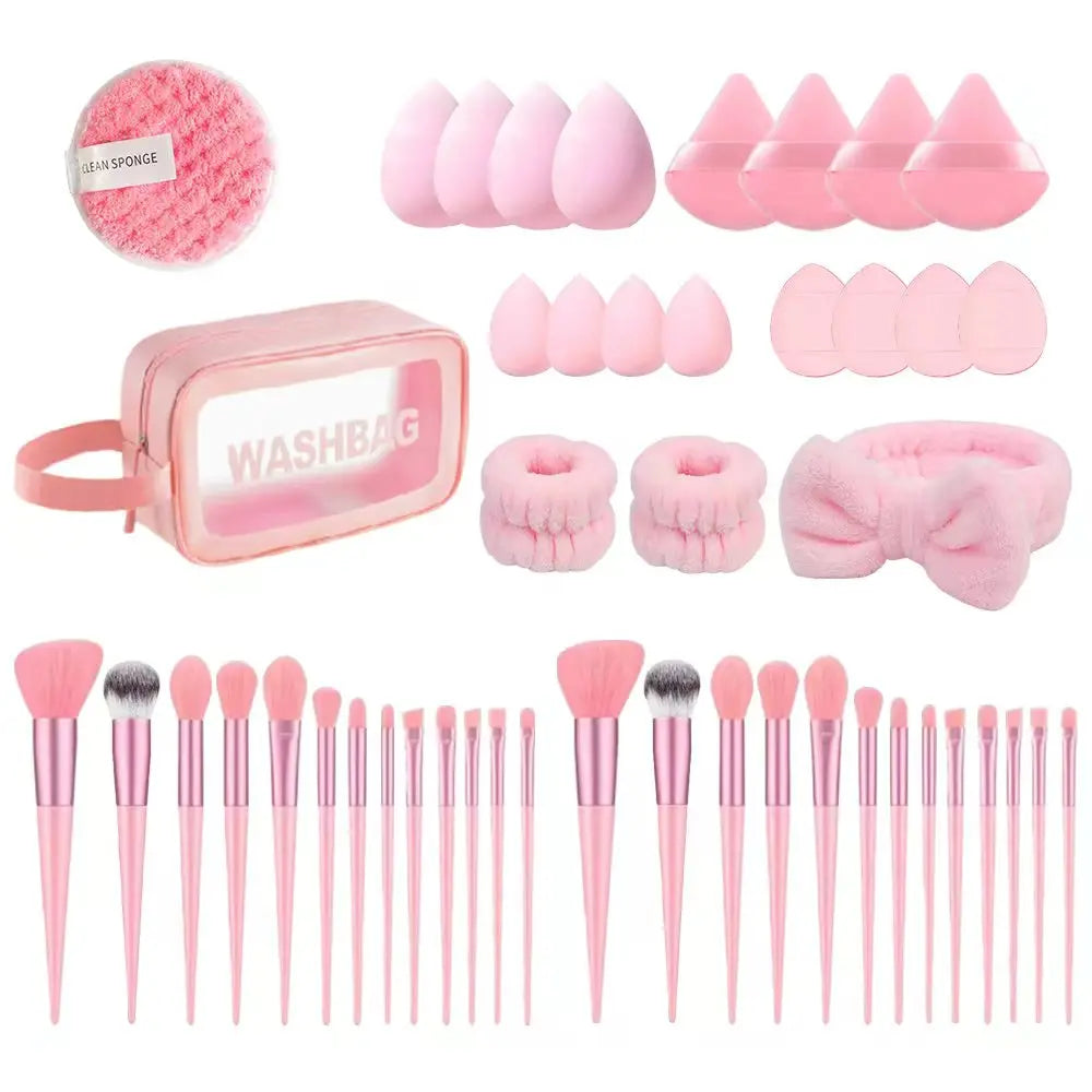 20Pcs Makeup Brushes Set Soft Synthetic Fiber Foundation Eyeshadow Blending Blush Powder Contour Beauty Tool