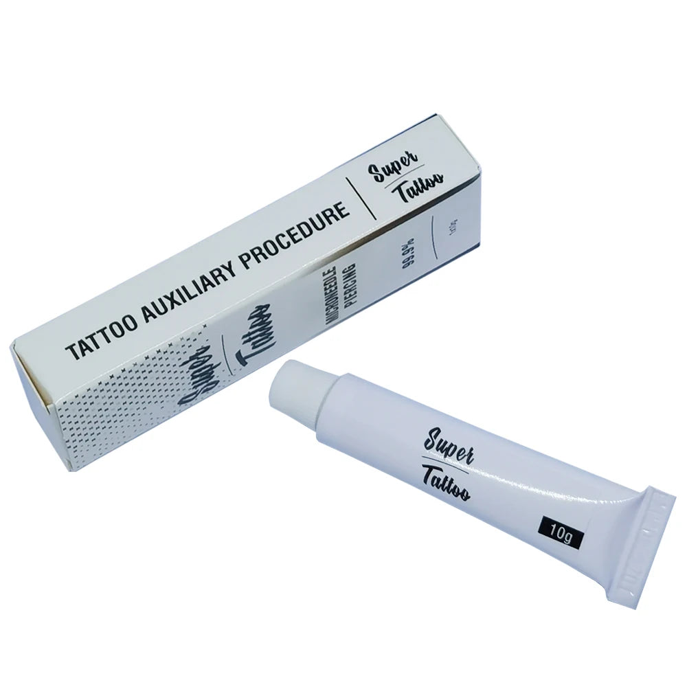 99.9% Super Tattoo Cream Before Permanent Makeup Microblading Piercing Auxiliary Cream Eyebrow Lips Liner Body Beauty 10g