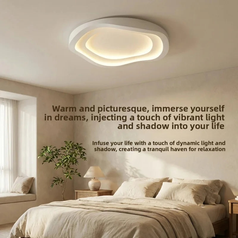 Modern LED Ceiling Lights Chandelier Round White Lamps Bedroom Study Dining Room Kitchen Home Art Designe Lighting Fixtures