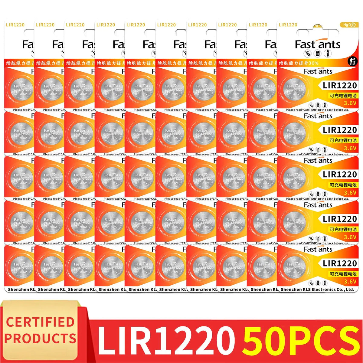 Original LIR1220 3.6V Li-ion Rechargeable Button Battery Replacement for Earbuds Small Electronics Laptop Motherboard