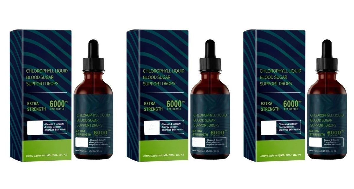 Googeer Chlorophyll Liquid Drops 6000mcg 59ml Vegan Daily Wellness Supplement with Green Tea Extract Energy & Beauty Support