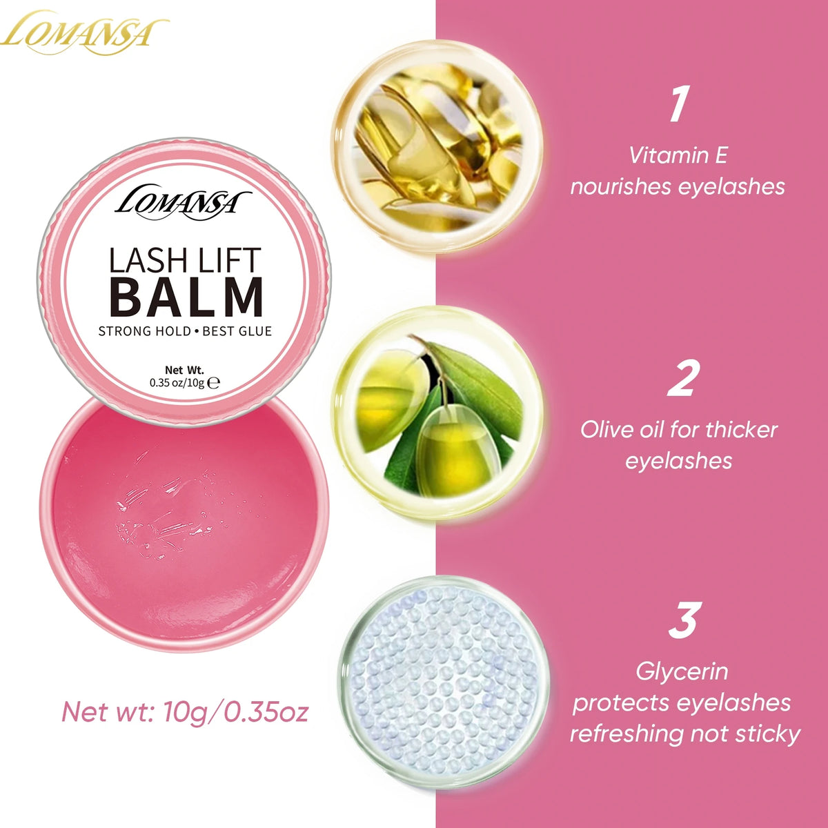 Lomansa Korean 10g Lash Glue Balm For Lash Lifting Fast Fixing Shape Eyelash Brow Lashes Lift Waterproof Wax Beauty Makeup Tools