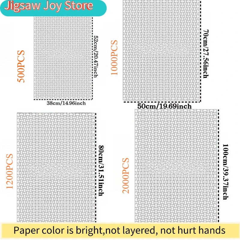 500/1000/1200/2000pcs Fashion Landscape Puzzle | Vibrant Masterpiece, Stylish Home Décor & Stress-Relief Game for Modern Adult
