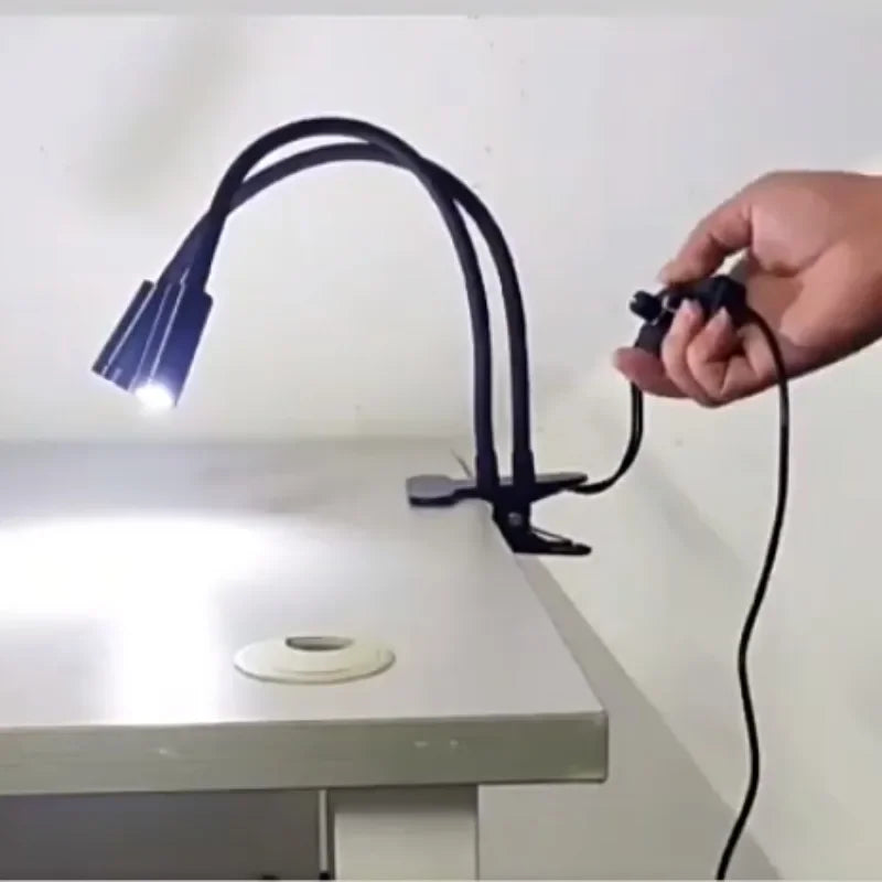 Gooseneck Lamp Microscope LED Light Universal Clamp Light Source Spotlight Cell Phone Electronic Repair Lighting Welding LED
