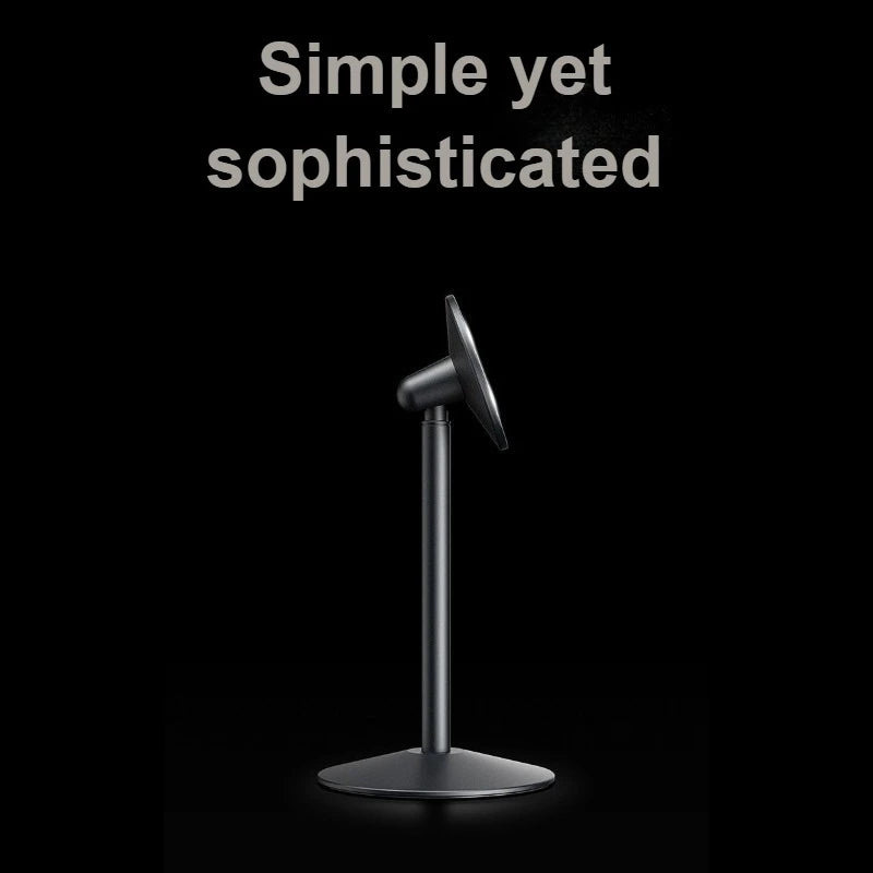 Aluminum Alloy Magnetic Phone Holder 360° Rotating Desktop Stand for IPhone 17 Pro Max/16 Office/Business Use Phone Accessories