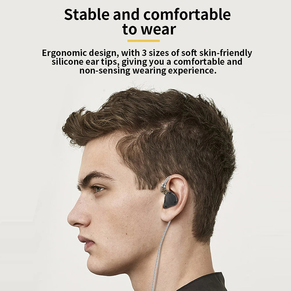 KZ-ZS10&ZS10 PRO X/KZ EDX pro Inear Sports Wired Headphones Dynamic Balanced Armature HiFi Headset Earbuds 3.5mm Jack Hands Free