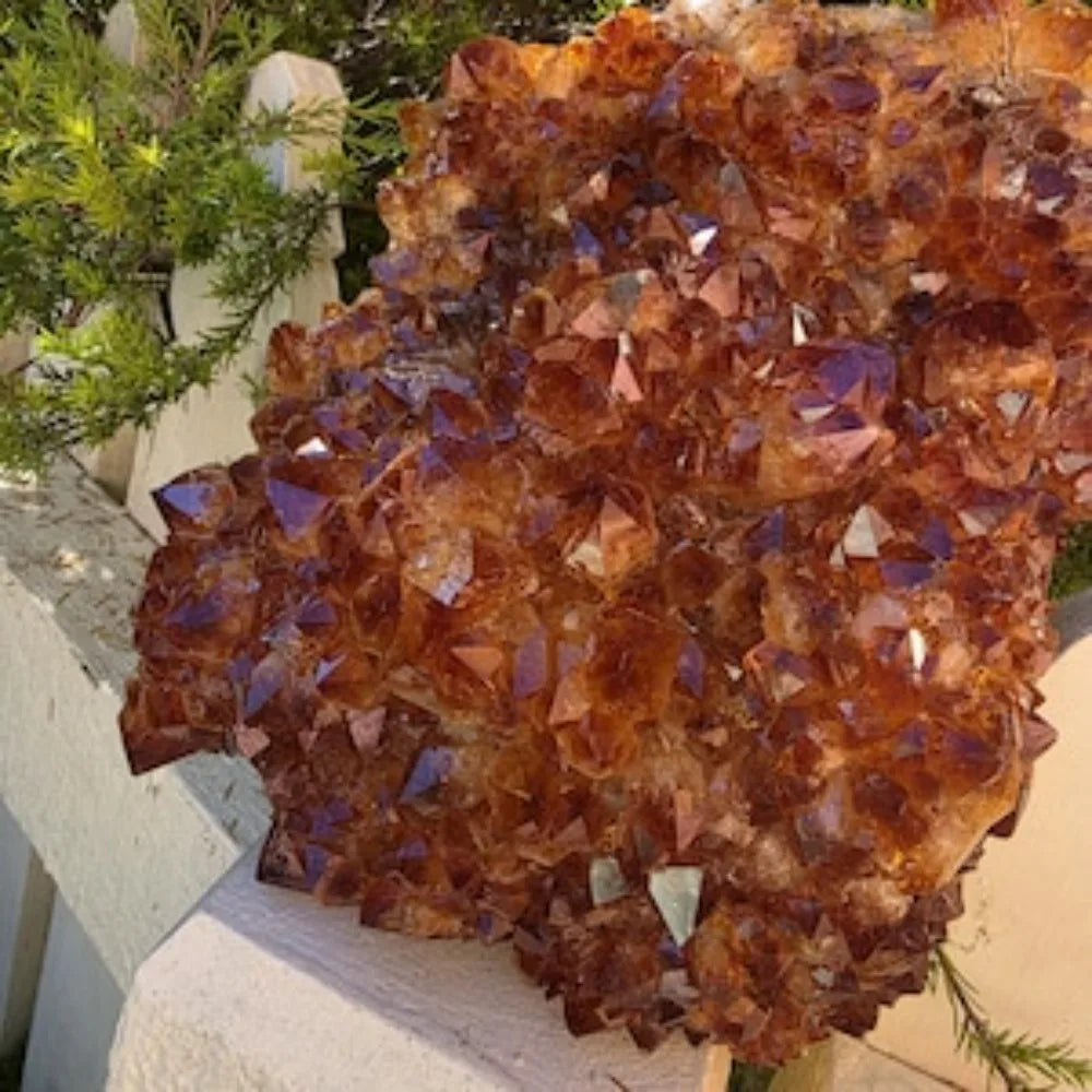 Brazilian Citrine Cluster – Natural Raw Geode, Abundance Crystal Décor. Perfect for jewelry making and home décor projects