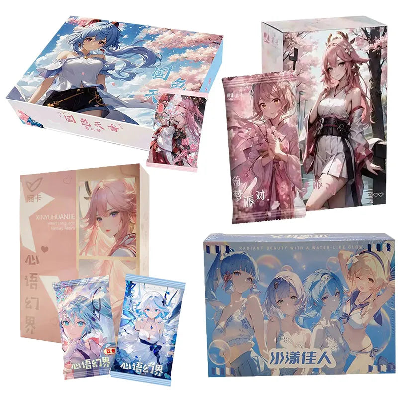 Dream Party Fuka Water Beauty Cool and Exquisite Animation Character Commemorative Pure Desire Style Collection Boys Girls Card