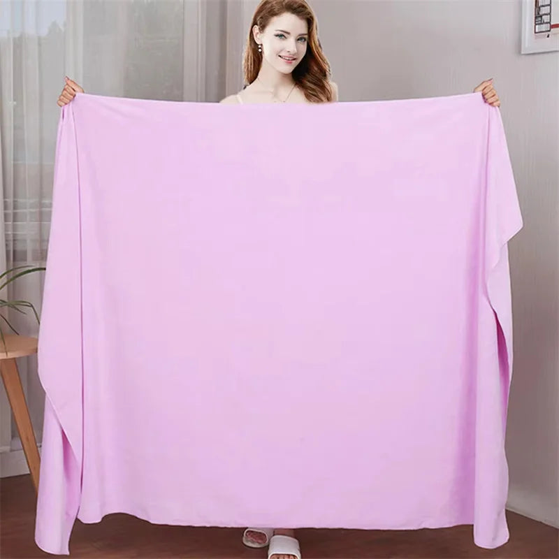 A big towel thick microfiber bath towel absorbent and quick-drying multifunctional swimming fitness sports beauty salon towel