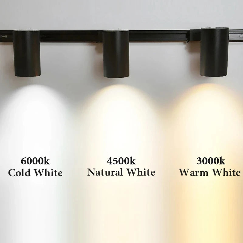 Full Set Track Light Led Spot110-265V COB Rail Lighting Fixture for Clothing Store Spotlight Home Ceiling Lights Led Track Lamp