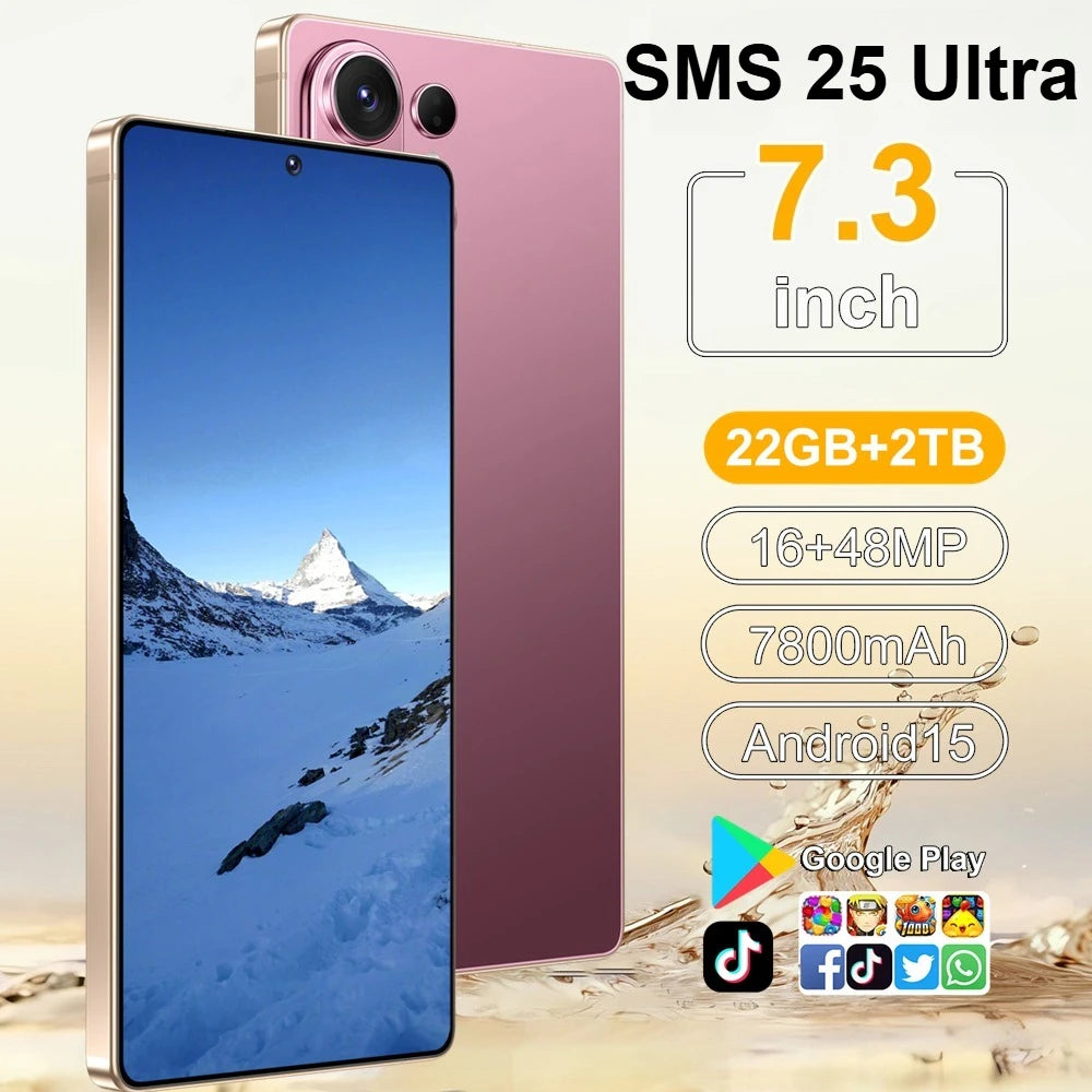 HD Cell Phones Protective Film Used For SMS 25 Ultra 7.3HD Mobile Phone Accessories 7800mAh Smartphone Film Original Android 5G