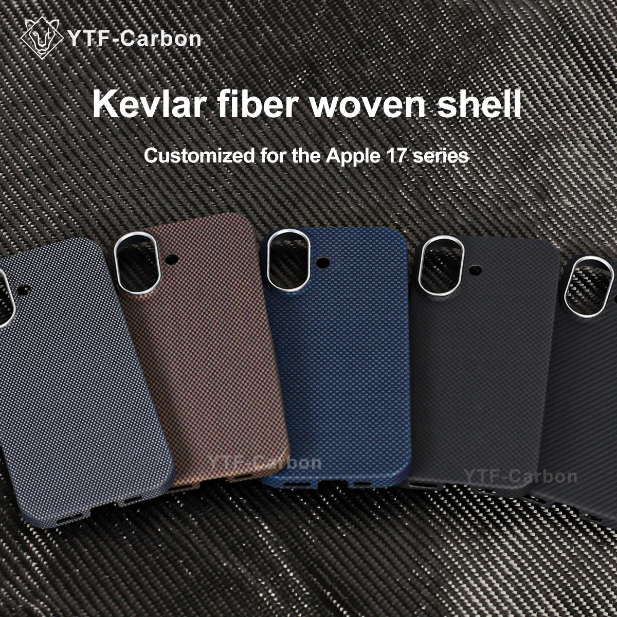 YTF-Carbon Magnetic Case For iPhone 17 17Pro Aramid Carbon Fiber Cover For Magsafe 17ProMax 17Air Cover Mobile Phone Accessories