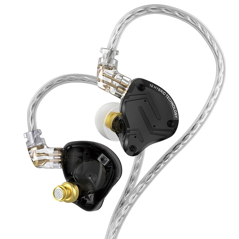 KZ ZS10 PRO X Metal Headset Hybrid drivers HIFI Bass Earbuds In-Ear Monitor Noise Cancelling Earphones ZAS ZAX ZSX ZSNPRO AS16
